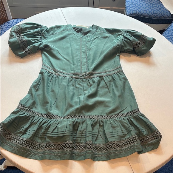 Marie Oliver emerald green dress, beautiful color!